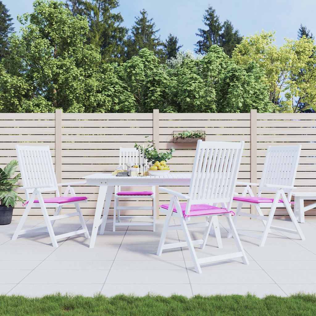 VidaXL Gartenstuhlkissen 4 Stück 50x50x4 cm Stoff rosa