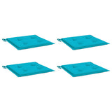 VidaXL Gartenstuhlkissen 4 Stück 50x50x4 cm Stoff Türkis