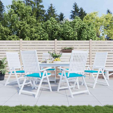 VidaXL Gartenstuhlkissen 6 Stück 50x50x4 cm Stoff Türkis