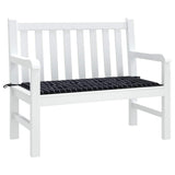 Vidaxx Gartenbankauflage Rautenmuster 100x50x4 cm Oxfordstoff schwarz