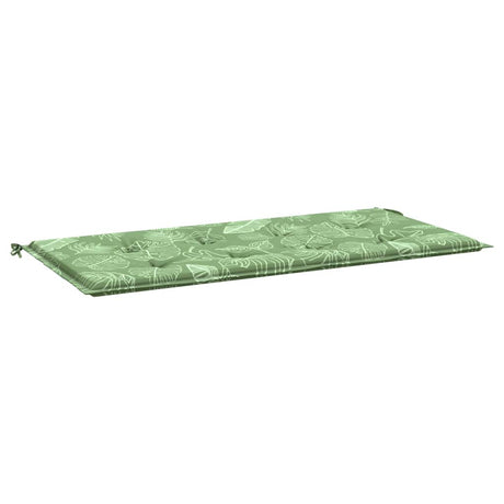 Vidaxx Gartenbankauflage 100x50x4 cm Oxford-Stoff mit Blattmuster
