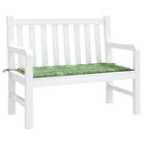 Vidaxx Gartenbankauflage 100x50x4 cm Oxford-Stoff mit Blattmuster