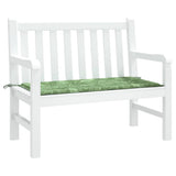 Vidaxx Gartenbankauflage 100x50x4 cm Oxford-Stoff mit Blattmuster