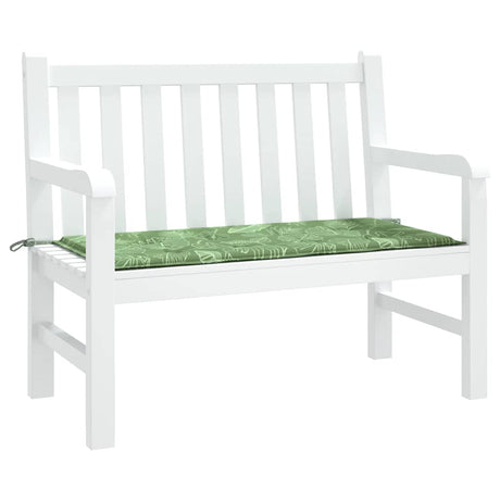 Vidaxx Gartenbankauflage 100x50x4 cm Oxford-Stoff mit Blattmuster