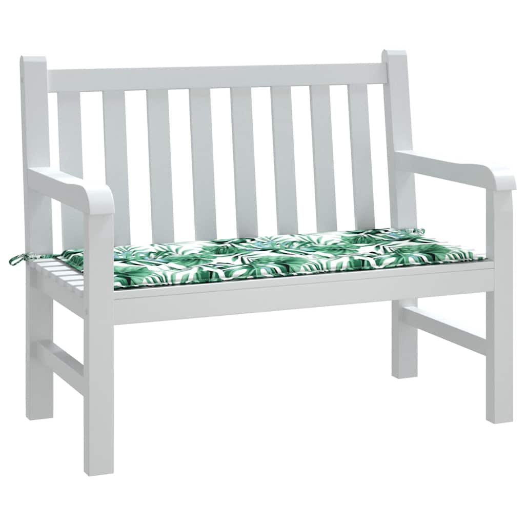 Vidaxx Gartenbankauflage 120x50x4 cm Oxford-Stoff mit Blattmuster