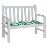 Vidaxx Gartenbankauflage 120x50x4 cm Oxford-Stoff mit Blattmuster