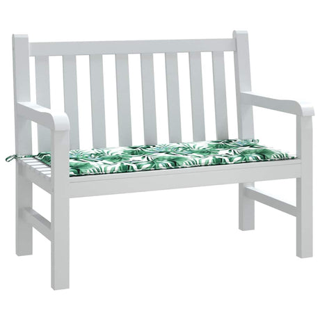 Vidaxx Gartenbankauflage 120x50x4 cm Oxford-Stoff mit Blattmuster