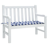 Vidaxl Garden Bench Cushion Rayado 120x50x3 CM Oxford Fabric White and Blue