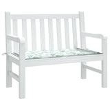 Vidaxx Gartenbankauflage 120x50x3 cm Oxford-Stoff mit Blattmuster