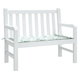 Vidaxl Garden Bench polštář 120x50x3 cm oxfordský tkanina listový vzorec