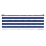 Vidaxx Gartenbankauflage gestreift 150x50x4 cm Oxford-Stoff weiß und blau