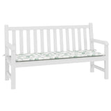 Vidaxl jardin banc coussin 150x50x3 cm motif de feuille de tissu oxford