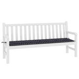 Vidaxl bankkussen geruit zwart ruit 150 x 50 x 3 cm oxford stof