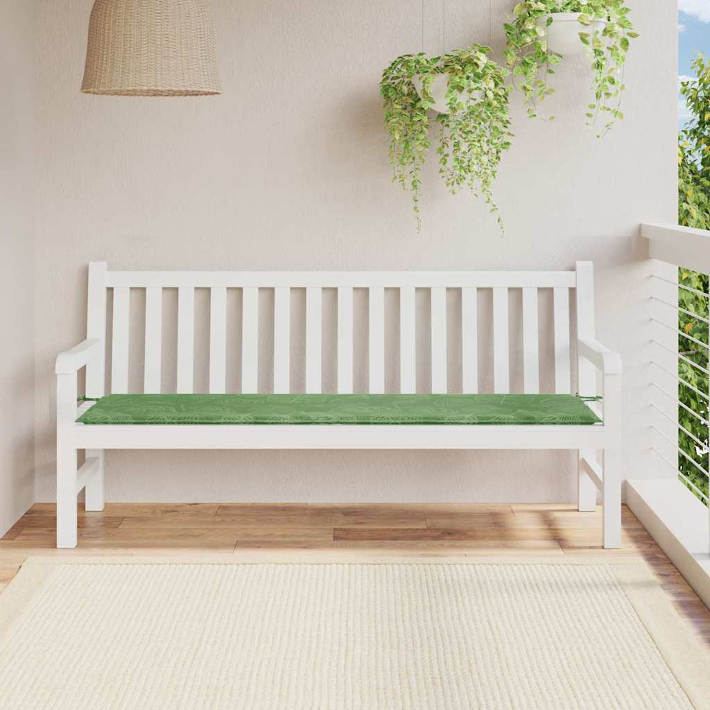 Vidaxl bankkussen blad bladontwerp 150 x 50 x 3 cm oxford stof