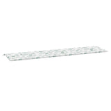 VidaXL Gartenbankkissen Blattmuster 200x50x4 cm Stoff
