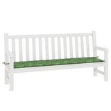 VidaXL Gartenbankkissen Blattmuster 200x50x4 cm Stoff