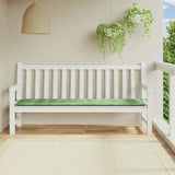 Vidaxl Garden Bench Cushion Patrón de hoja de 200x50x3 CM Tela