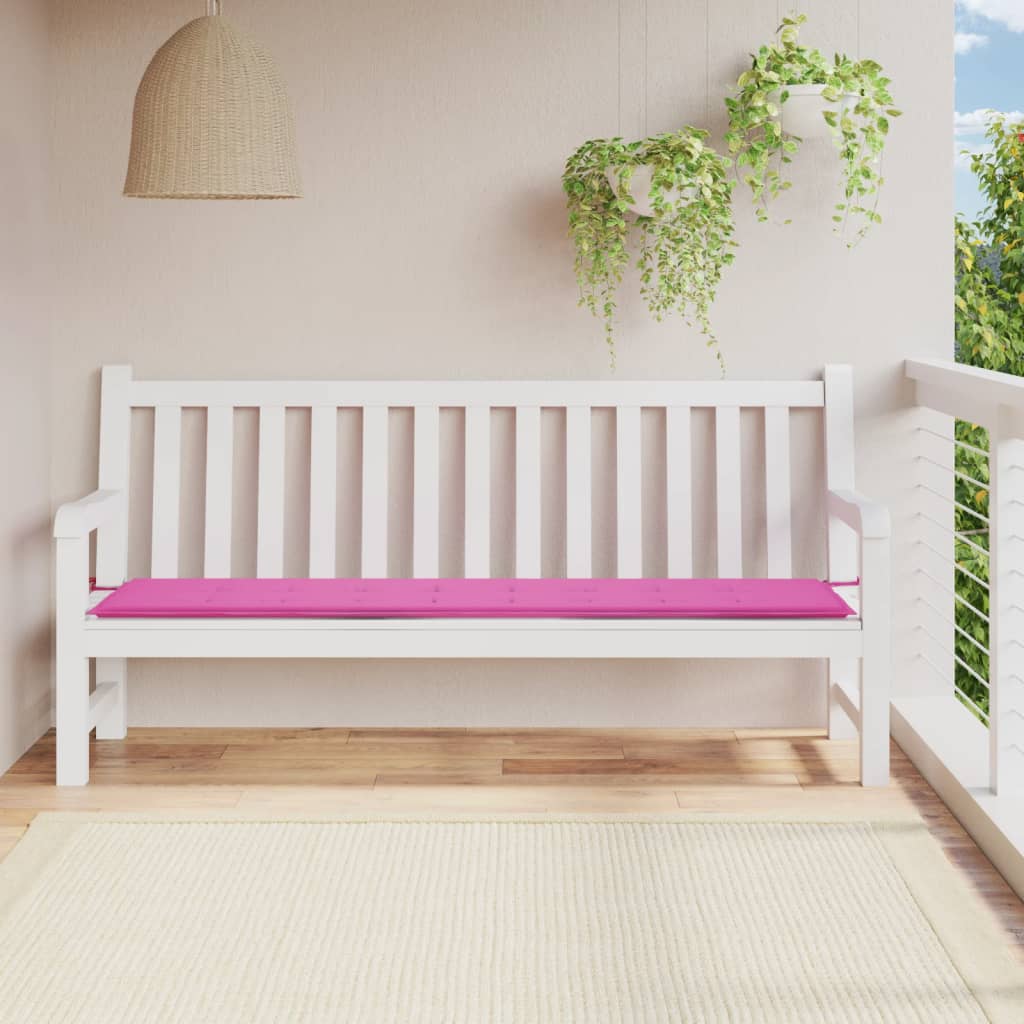 Vidaxl Garden Bench Cushion 200x50x3 CM Fabric Pink