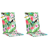 Vidaxx Gartenstuhlkissen 2 Stück 120x50x3 cm Stoff mehrfarbig