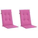 Vidaxx Gartenstuhlauflagen hohe Rückenlehne 2 Stück 120x50x3 cm Stoff rosa