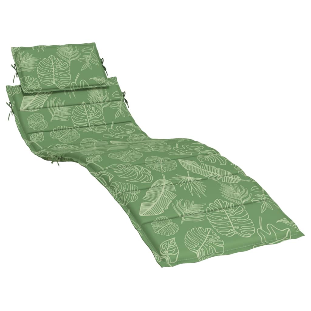 Vidaxl Lounger Cushion Leaf Pattern Oxford Stoff