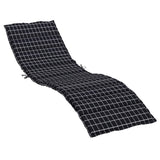 Vidaxl Lounger Kissen Fenstermuster Oxford Stoff schwarz