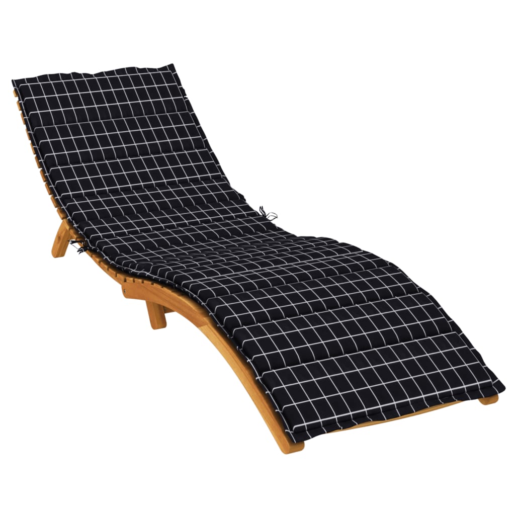 Vidaxl Lounger Kissen Fenstermuster Oxford Stoff schwarz