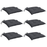 Vidaxx Stuhlkissen 6 Stück 40x40x7 cm Oxford-Stoff anthrazit