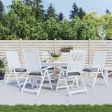VidaXL Stuhlkissen 6 Stück 40x40x7 cm Oxford-Stoff grau