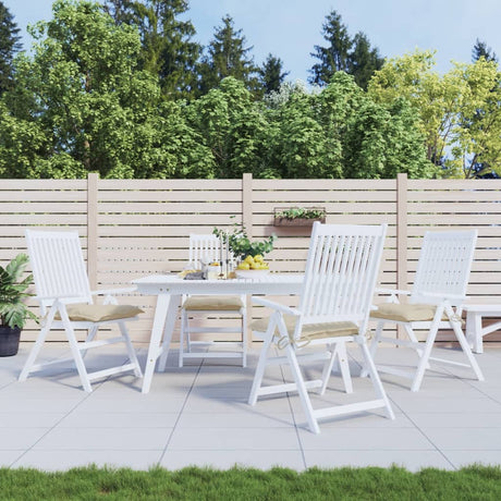 Vidaxx Stuhlkissen 4 Stück 40x40x7 cm Oxford-Stoff beige