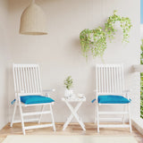 Vidaxl stoelkussens 2 st 40x40x7 cm oxford stof lichtblauw