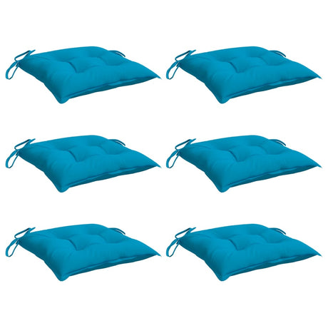 Vidaxx Stuhlkissen 6 Stück 40x40x7 cm Oxford-Stoff hellblau