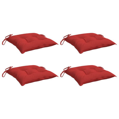 Vidaxx Stuhlkissen 4 Stück 40x40x7 cm Oxford-Stoff rot