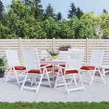 VidaXL Stuhlkissen 6 Stück 40x40x7 cm Oxford-Stoff rot