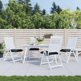 VidaXL Stuhlkissen 4 Stück 40x40x7 cm Oxford-Stoff schwarz