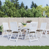 VidaXL Stuhlkissen 6 Stück 40x40x7 cm Oxford-Stoff Taupe