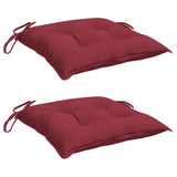 Vidaxx Stuhlkissen 2 Stück 40x40x7 cm Oxford-Stoff weinrot