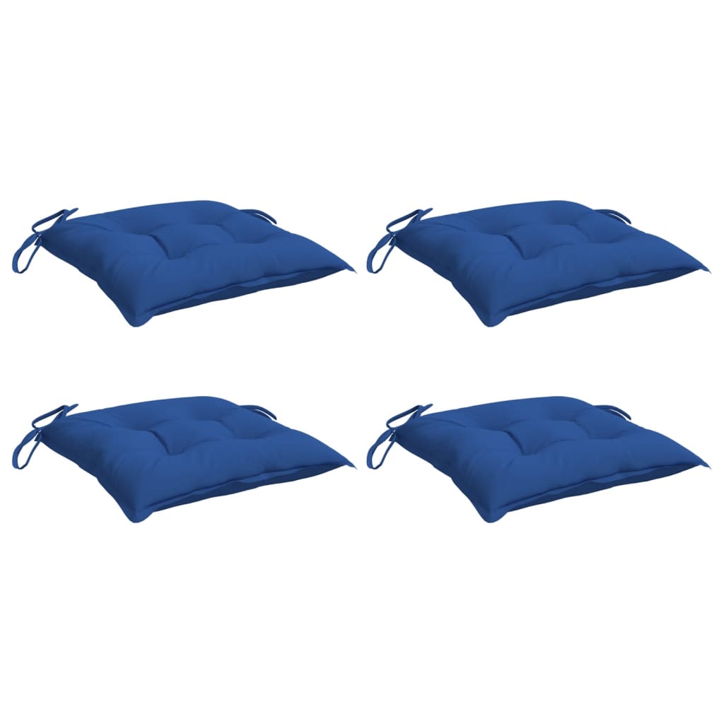 Vidaxx Stuhlkissen 4 Stück 40x40x7 cm Oxford-Stoff blau