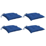 Vidaxx Stuhlkissen 4 Stück 40x40x7 cm Oxford-Stoff blau