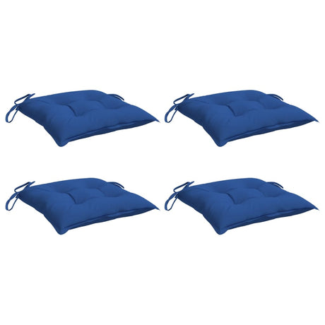 Vidaxx Stuhlkissen 4 Stück 40x40x7 cm Oxford-Stoff blau