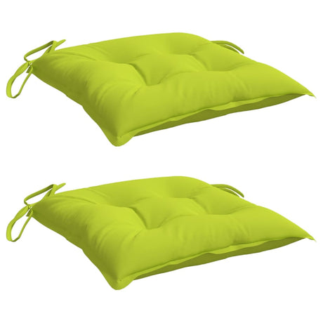 VidaXL Stuhlkissen 2 Stück 40x40x7 cm Oxford-Stoff hellgrün