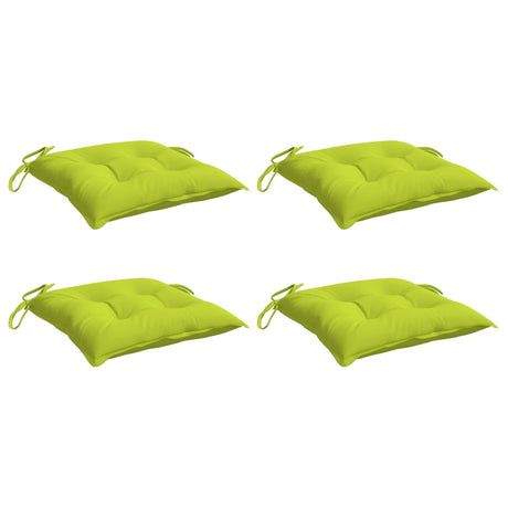 Vidaxx Stuhlkissen 4 Stück 40x40x7 cm Oxford-Stoff hellgrün
