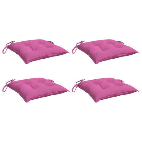 VidaXL Stuhlkissen 4 Stück 40x40x7 cm Stoff rosa