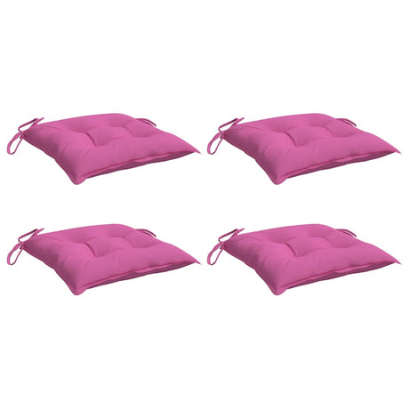 VidaXL Stuhlkissen 4 Stück 40x40x7 cm Stoff rosa