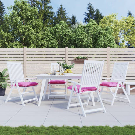VidaXL Stuhlkissen 4 Stück 40x40x7 cm Stoff rosa