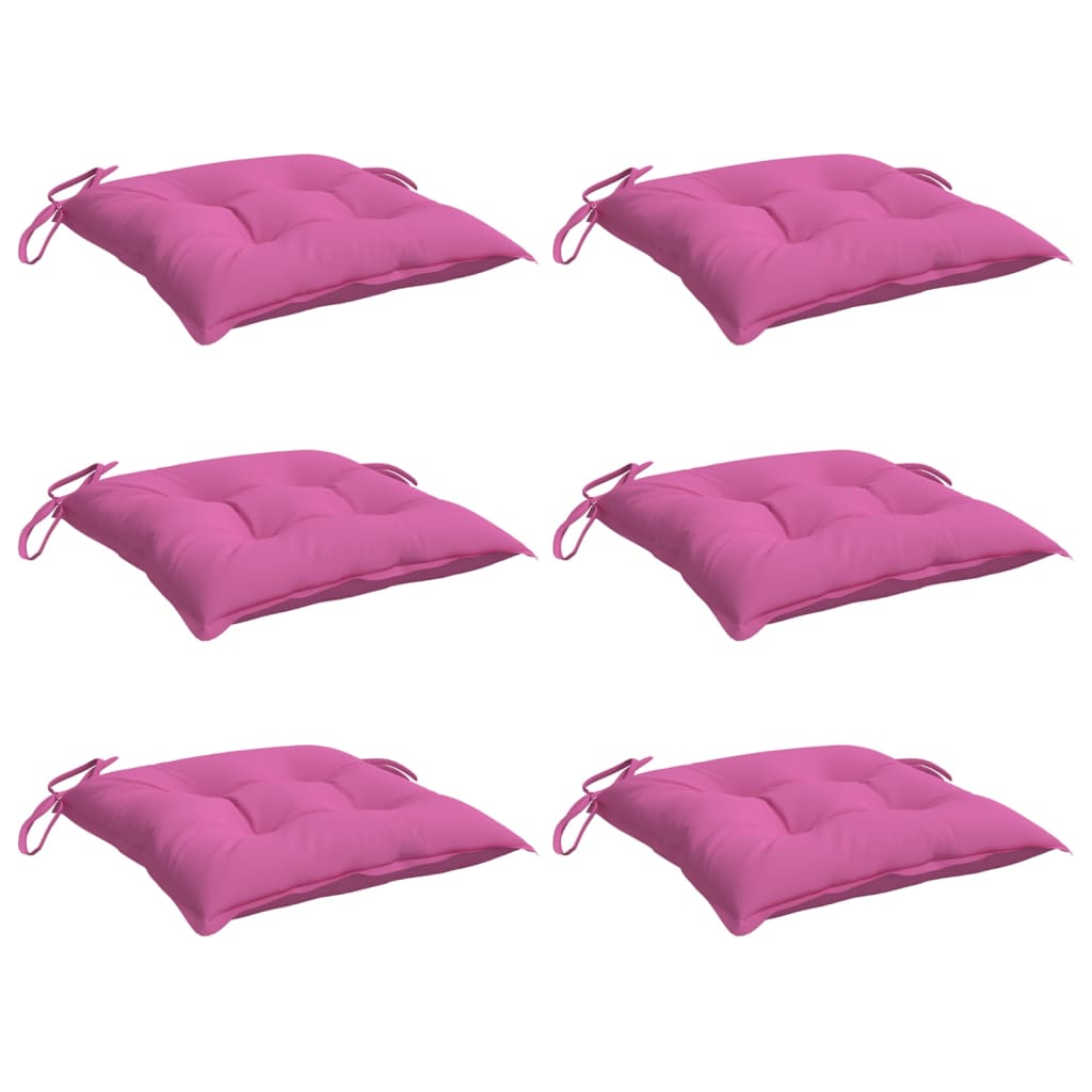 Vidaxl Stull Këssen 6 PCs 40x4xx7 cm Stoff rosa