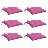 Vidaxl Stull Këssen 6 PCs 40x4xx7 cm Stoff rosa