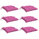 VidaXL Stuhlkissen 6 Stück 40x40x7 cm Stoff rosa