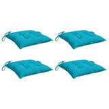 VidaXL Stuhlkissen 4 Stück 40x40x7 cm Stoff Türkis