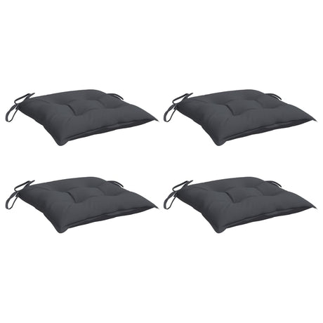 Vidaxx Stuhlkissen 4 Stück 50x50x7 cm Oxford-Stoff anthrazit